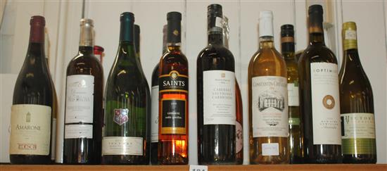Collection of mixed wines